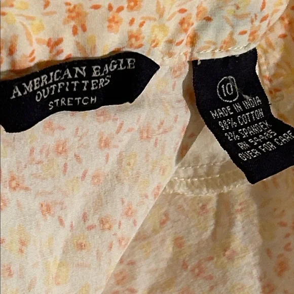 American Eagle Outfitters stretch Floral boxy preppy Skirt pockets/zip back 10 - Picture 12 of 12